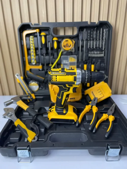 Kit de Herramientas Multifunción con Taladro Inalámbrico